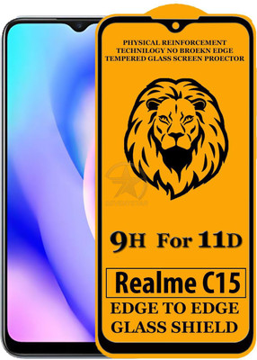 HQ Protection Edge To Edge Tempered Glass for Realme C15(Pack of 1)