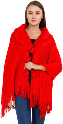 manra Wool Blend Poncho