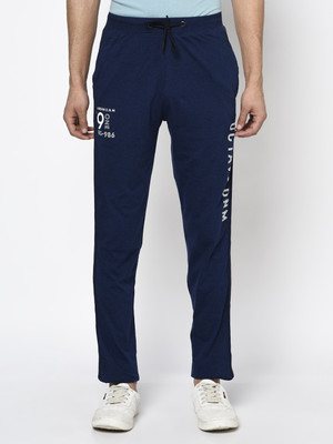 Octave Solid Men Blue Track Pants