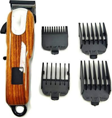 Geemy GM-2600 Professional Hair Trimmer & Clipper With LED Display Batter Run Time 120mint Trimmer 120 min  Runtime 4 Length Settings(Brown)