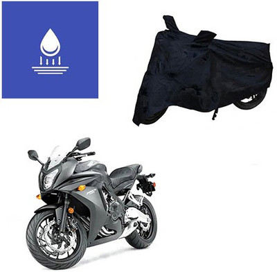 Feel heaven Two Wheeler Cover for Honda(CBR 650F, Black)