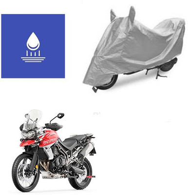 Pecko Two Wheeler Cover for Triumph(Tiger 800 XCA, Silver)