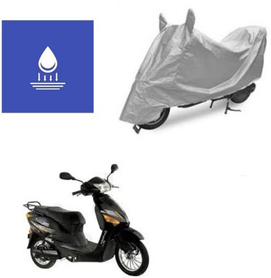 Pecko Two Wheeler Cover for Hero(Electric Zippy, Silver)