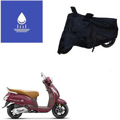 Pecko Two Wheeler Cover for Suzuki(Access SE, Black)