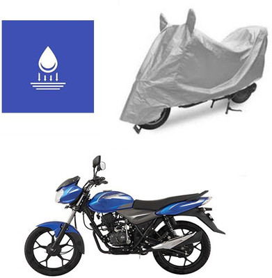 Pecko Two Wheeler Cover for Bajaj(Discover, Silver)