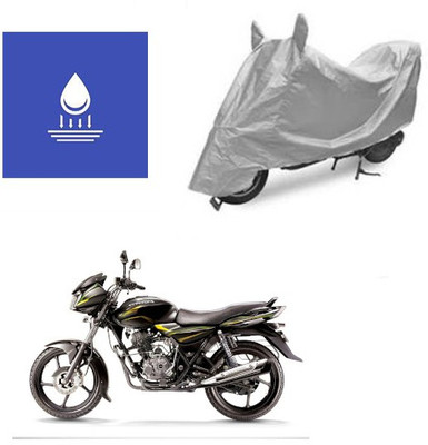 Pecko Two Wheeler Cover for Bajaj(Discover 100 DTS-i, Silver)