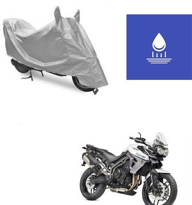Atulit enterprises Two Wheeler Cover for Triumph(Tiger 800 XR, Silver)