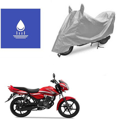 Pecko Two Wheeler Cover for TVS(Pheonix, Silver)