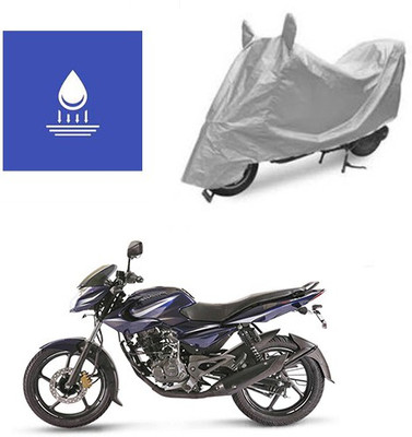 Pecko Two Wheeler Cover for Bajaj(Pulsar 135 LS DTS-i, Silver)