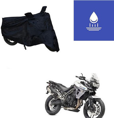 Feel heaven Two Wheeler Cover for Triumph(Tiger 800 XR, Black)
