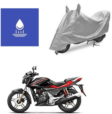 Feel heaven Two Wheeler Cover for Hero(CBZ Extreme, Silver)