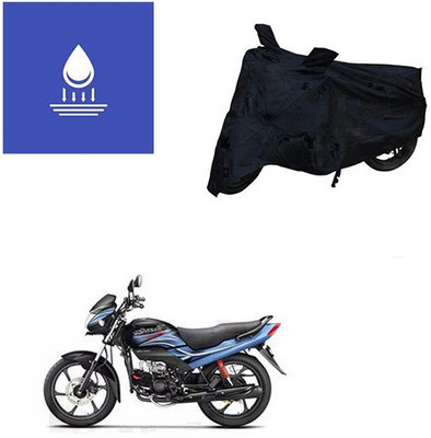 Pecko Two Wheeler Cover for Hero(Passion Plus, Black)