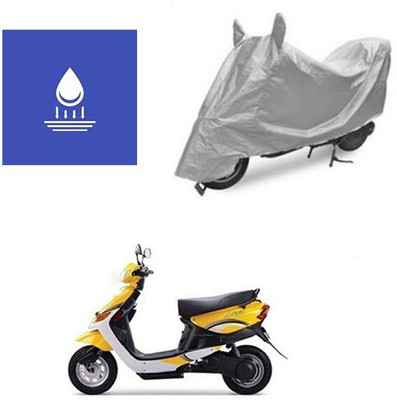 Pecko Two Wheeler Cover for Indus(Yo, Silver)