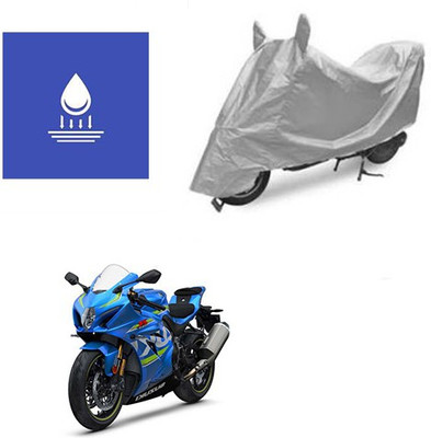 Pecko Two Wheeler Cover for Suzuki(GSX, Silver)