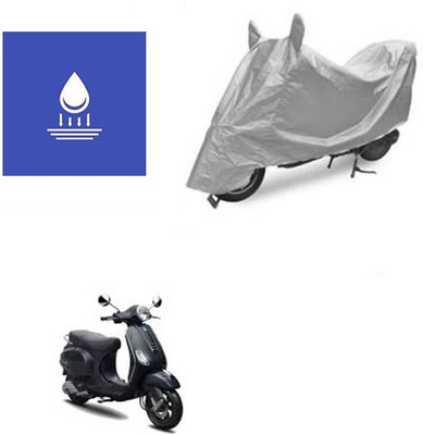 Pecko Two Wheeler Cover for Piaggio(Vespa LX, Silver)