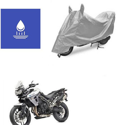 Pecko Two Wheeler Cover for Triumph(Tiger 800 XR, Silver)