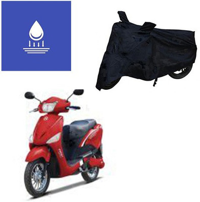 Feel heaven Two Wheeler Cover for Hero(E Scoot, Black)