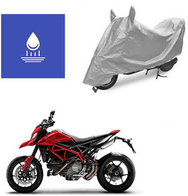 saanvi Two Wheeler Cover for Ducati(Hyperstrada, Silver)