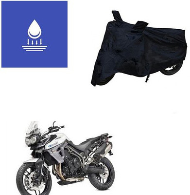 Pecko Two Wheeler Cover for Triumph(Tiger 800 XR, Black)