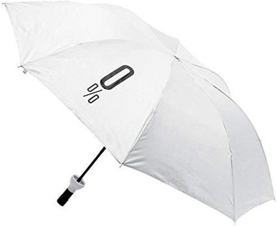 Novus Tech Windproof Double Layer Folding Umbrella with Bottle Shaped Cover for UV Protection & Rain Umbrella(White)
