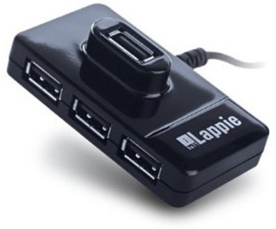 iball PIANO-423 High Speed 4 Port 2.0 USB Hub(Black)