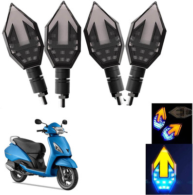 Vagary Front, Rear LED Indicator Light for TVS Jupiter(Blue, Yellow)