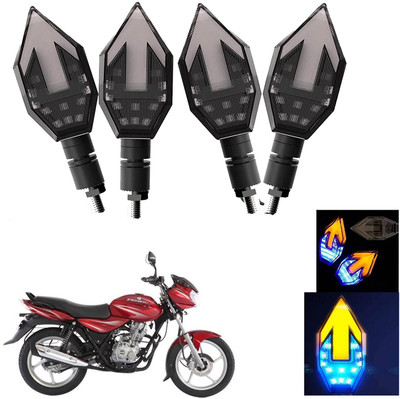 Vagary Front, Rear LED Indicator Light for Bajaj Discover 125 M(Blue, Yellow)