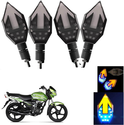 Vagary Front, Rear LED Indicator Light for TVS Jive(Blue, Yellow)