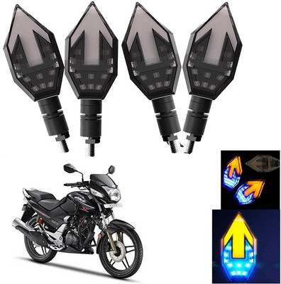 Vagary Front, Rear LED Indicator Light for Hero CBZ Xtreme(Blue, Yellow)