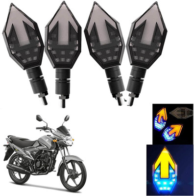 Vagary Front, Rear LED Indicator Light for Suzuki Hayate(Blue, Yellow)