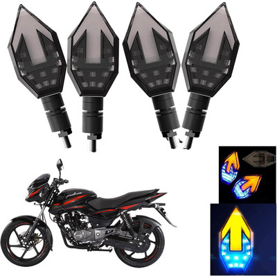 VAGARY Front, Rear LED Indicator Light for Bajaj Pulsar 150(Blue, Yellow)