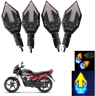 Vagary Front, Rear LED Indicator Light for Honda Dream Yuga(Blue, Yellow)