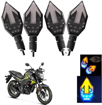 Vagary Front, Rear LED Indicator Light for Honda Universal For Bike(Blue, Yellow)