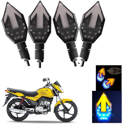 Vagary Front, Rear LED Indicator Light for Mahindra Universal For Bike(Blue, Yellow)