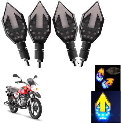 Vagary Front, Rear LED Indicator Light for Bajaj Boxer(Blue, Yellow)
