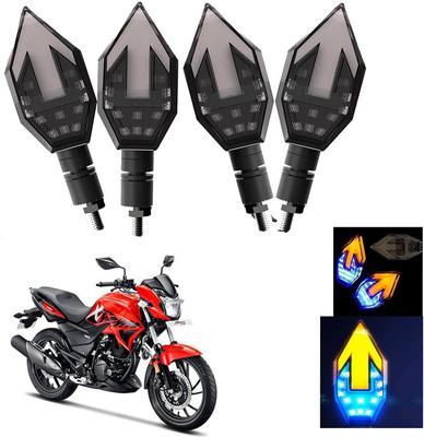 Vagary Front, Rear LED Indicator Light for Hero Xtreme(Blue, Yellow)
