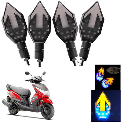 Vagary Front, Rear LED Indicator Light for Yamaha Ray Z(Blue, Yellow)