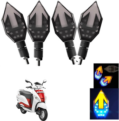 Vagary Front, Rear LED Indicator Light for Hero Maestro(Blue, Yellow)