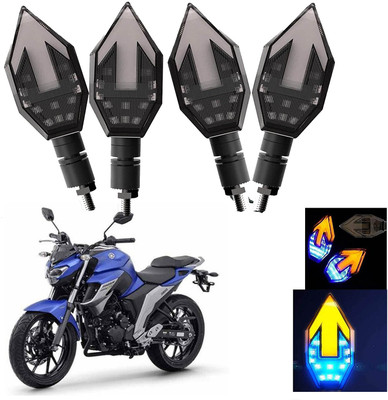 Vagary Front, Rear LED Indicator Light for Yamaha FZ(Blue, Yellow)