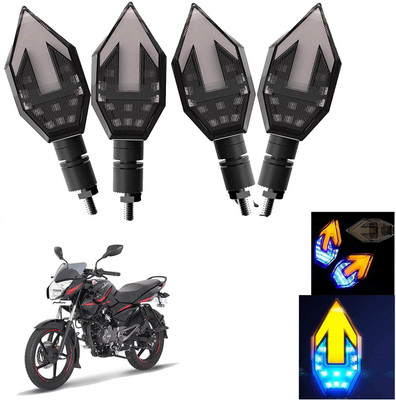 Vagary Front, Rear LED Indicator Light for Bajaj Pulsar 135 LS(Blue, Yellow)