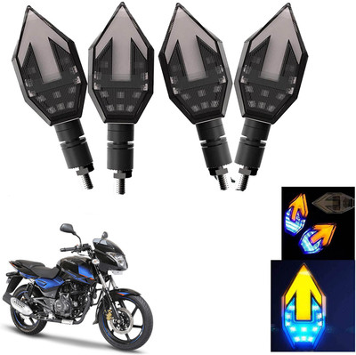 VAGARY Front, Rear LED Indicator Light for Bajaj Pulsar 150 DTS-i(Blue, Yellow)