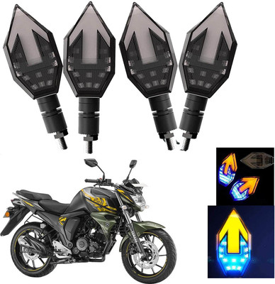 Vagary Front, Rear LED Indicator Light for Yamaha FZ-S(Blue, Yellow)