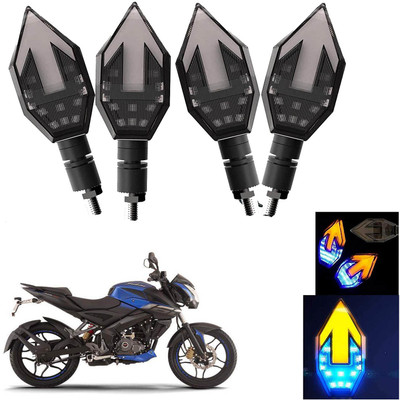 Vagary Front, Rear LED Indicator Light for Bajaj Pulsar 150(Blue, Yellow)