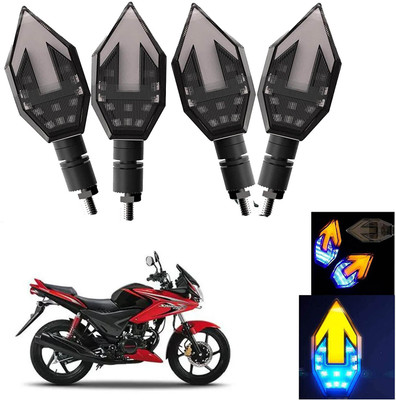 Vagary Front, Rear LED Indicator Light for Honda CBF Stunner(Blue, Yellow)
