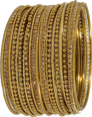 NMII Metal Zircon Bangle Set(Pack of 22)