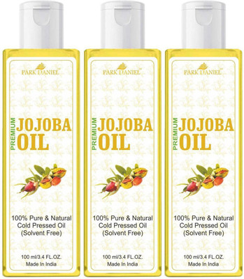 PARK DANIEL Premium Jojoba oil combo pack of 3 bottles of 100 ml(300 ml)(300 ml)