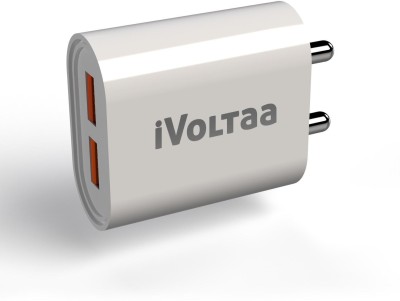 iVoltaa 15 W 3 A Multiport Mobile Charger with Detachable Cable(Without Charging Cable)