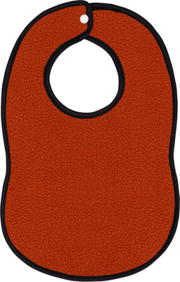 LITHARA Quick Dry Waterproof Super Soft Feeding Baby Bibs(Rust)