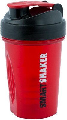 Trueware Smart Mini Shaker With SS Blender 500 ml Shaker(Pack of 1, Red, Plastic)