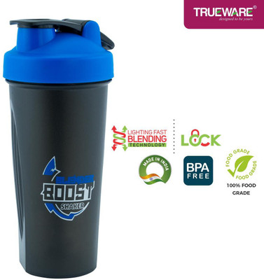 Trueware 700 ml Plastic Shaker(Pack of 1, Blue)